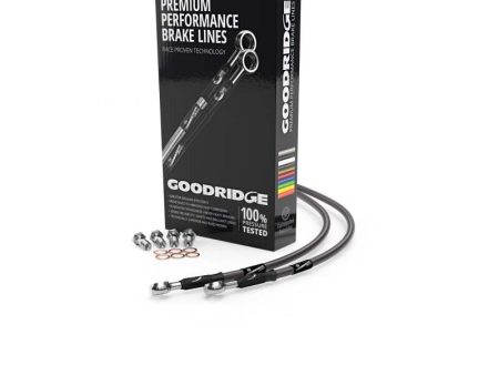 Goodridge 04-06 Yamaha FZ6 FZ6S Carbon Race Front SS Brake Lines Online Hot Sale