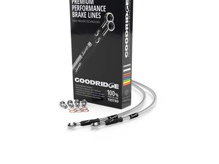 Goodridge 04-06 Yamaha FZ6 FZ6S Clear Race Front SS Brake Lines Online now