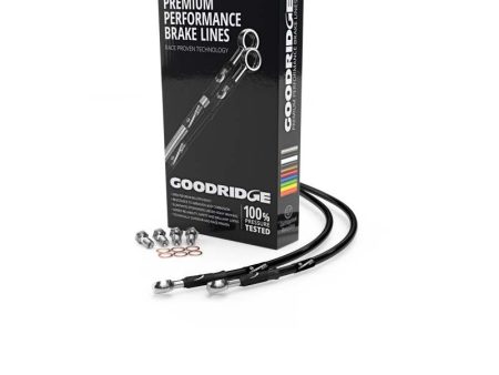 Goodridge 04-08 Yamaha FZ6 FZ6S Black Rear SS Brake Lines For Sale