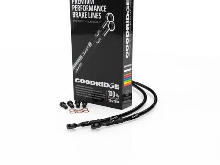 Goodridge 04-06 Yamaha FZ6 FZ6S Black Race Front SS Brake Lines w Black Fittings Discount