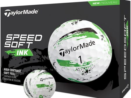 TaylorMade SpeedSoft Golf Balls - Ink Green - 12 Pack Online Sale