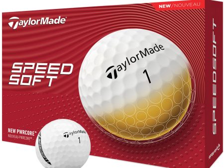 TaylorMade SpeedSoft Golf Balls - White -12 Pack Online Hot Sale