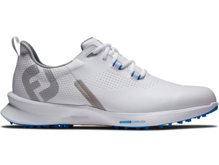 FootJoy Fuel Waterproof Spikeless Shoes - White White Orange Fashion