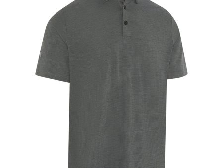 Callaway Ventilated Classic Jacquard Polo Shirt - Caviar For Cheap