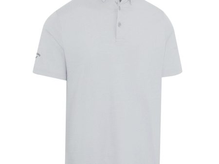 Callaway Ventilated Classic Jacquard Polo Shirt - Gray Dawn For Discount