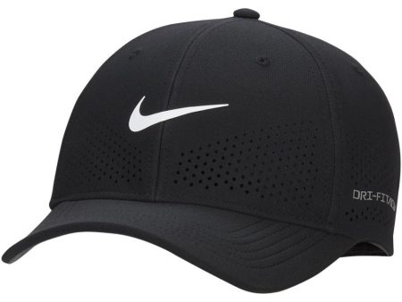 Nike Dri-FIT ADV Rise Structured SwooshFlex Cap - Black Anthracite White For Discount