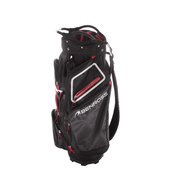 Benross Second Hand Cart Bag - Black White Red Online now