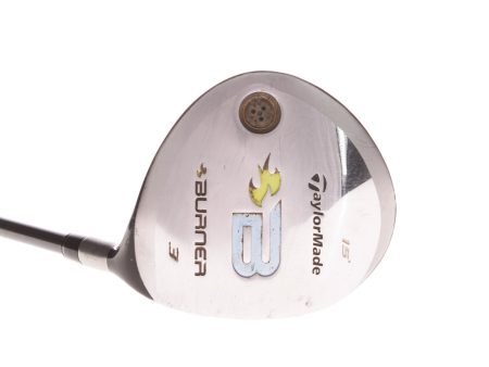 TaylorMade Burner Graphite Ladies Right Fairway 3 Wood 15 Degree Ladies - Reax 49 L For Cheap