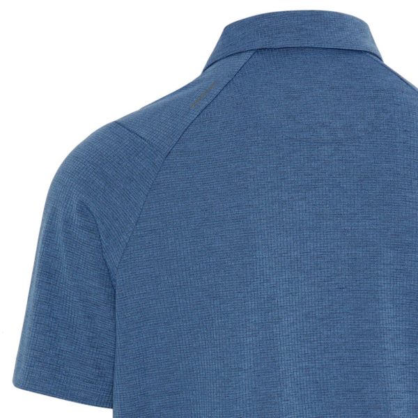 Callaway Ventilated Classic Jacquard Polo Shirt - Peacoat Fashion