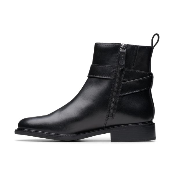 CLARKS | BOTINES MUJER | RENEWAL STYLE BLACK LEATHER | NEGRO Online Sale