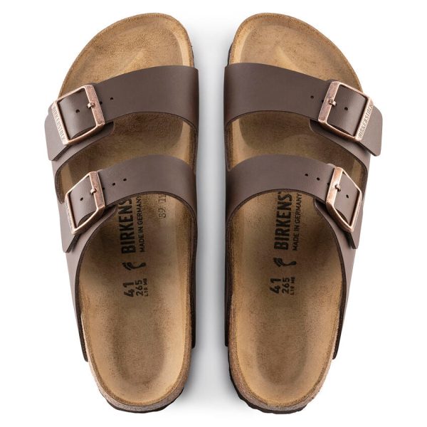 BIRKENSTOCK | SANDALIAS UNISEX | ARIZONA BIRKO FLOR DARK BROWN | MARRÓN | S NARROW For Sale