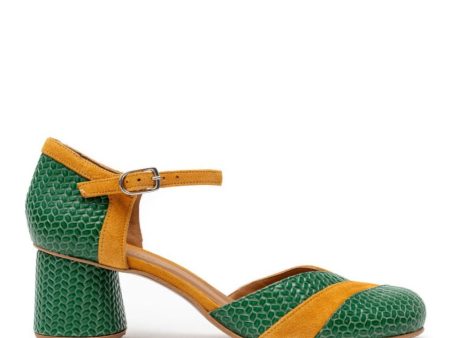 AUDLEY | ZAPATOS DE VESTIR MUJER | HIBA TACÓN CROSSED | VERDE Supply