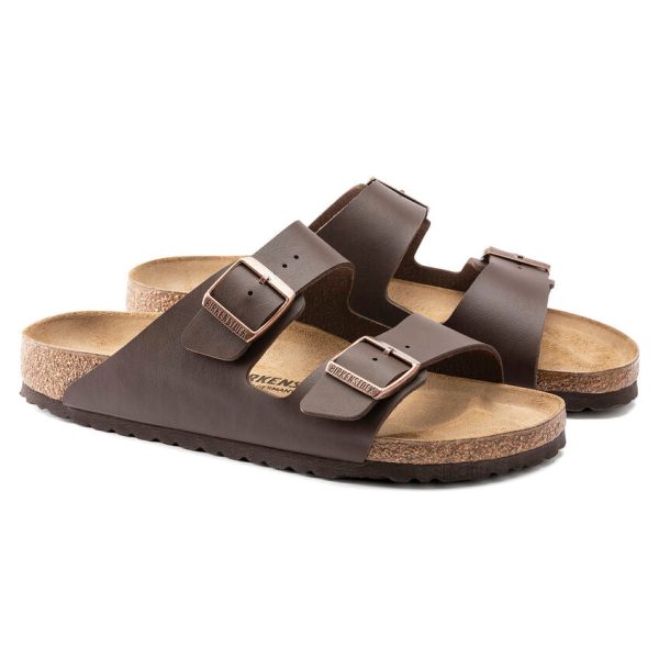 BIRKENSTOCK | SANDALIAS UNISEX | ARIZONA BIRKO FLOR DARK BROWN | MARRÓN | S NARROW For Sale