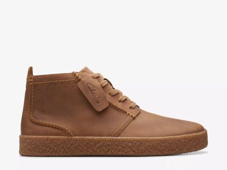 CLARKS | BOTINES HOMBRE | STREETHILL MID DARK TAN LEATHER | BEIGE For Discount