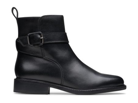 CLARKS | BOTINES MUJER | RENEWAL STYLE BLACK LEATHER | NEGRO Online Sale