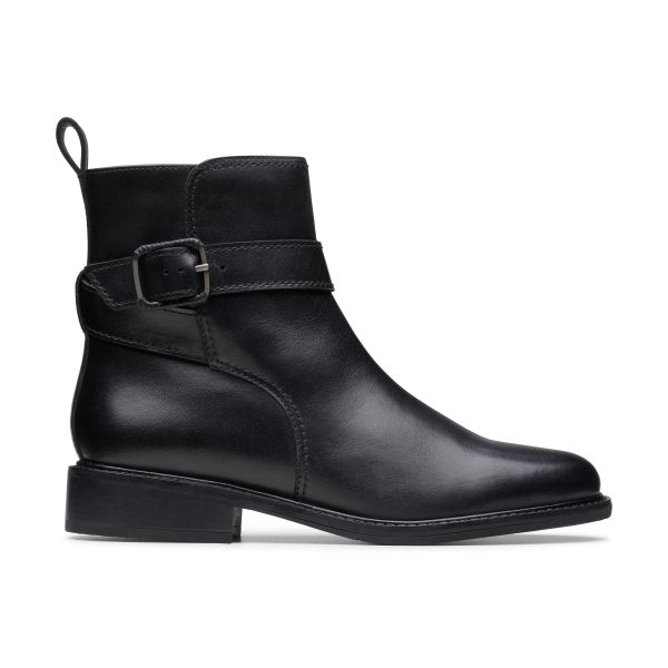 CLARKS | BOTINES MUJER | RENEWAL STYLE BLACK LEATHER | NEGRO Online Sale