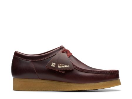 CLARKS | ZAPATOS CASUAL HOMBRE | WALLABEE DEEP RED LEATHER | ROJO For Sale