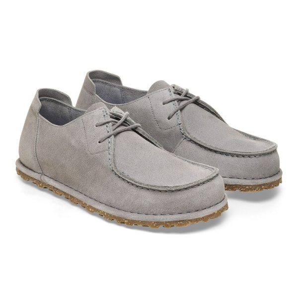 BIRKENSTOCK | WALLABEE MUJER | UTTI LACE SUEDE LEATHER WHALE GRAY | GRIS Discount