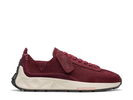 CLARKS | SNEAKERS MUJER | CRAFT SPEED BURGUNDY NUBUCK | ROJO For Discount