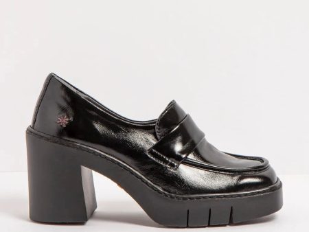 ART | ZAPATOS CASUAL MUJER | 1972 NAPPA SHINNY BLACK BERNA | NEGRO Online now