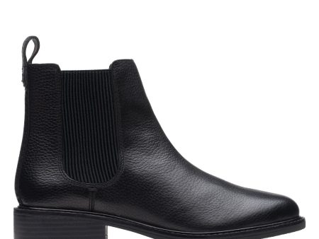 CLARKS | BOTINES CHELSEA MUJER | COLOGNE ARLO BLACK LEATHER | NEGRO Sale