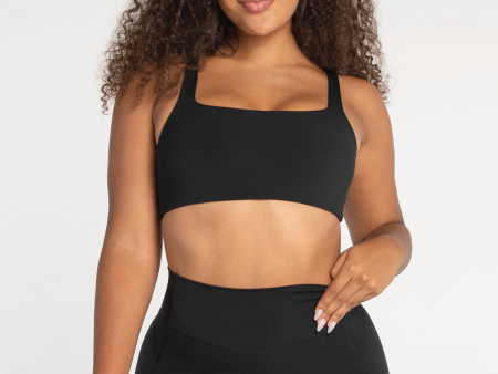 Square Bra  - Black Online Sale