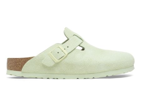 BIRKENSTOCK | SANDALIAS MUJER | BOSTON BS SUEDE LEATHER FADED LIME | VERDE Discount