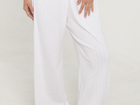 Pointelle Pants - White Online