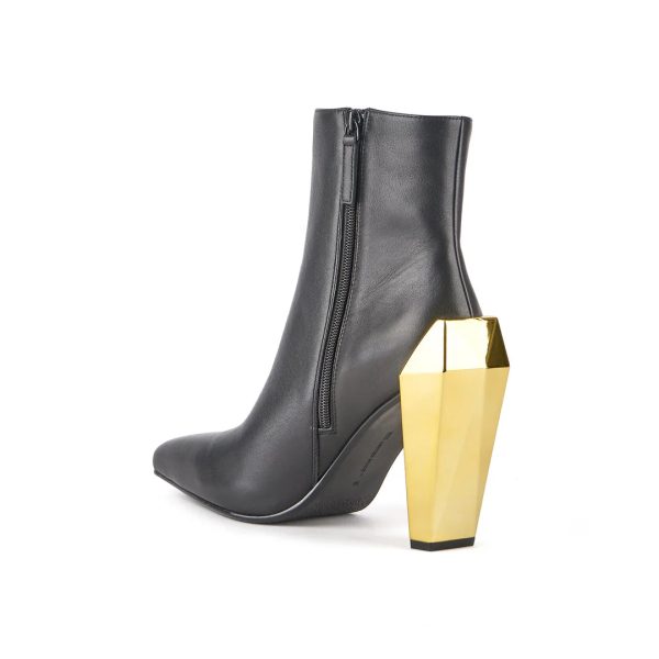 UNITED NUDE | BOTINES MUJER | GEM BOOTIE HI BLACK + GOLD | NEGRO Online Sale