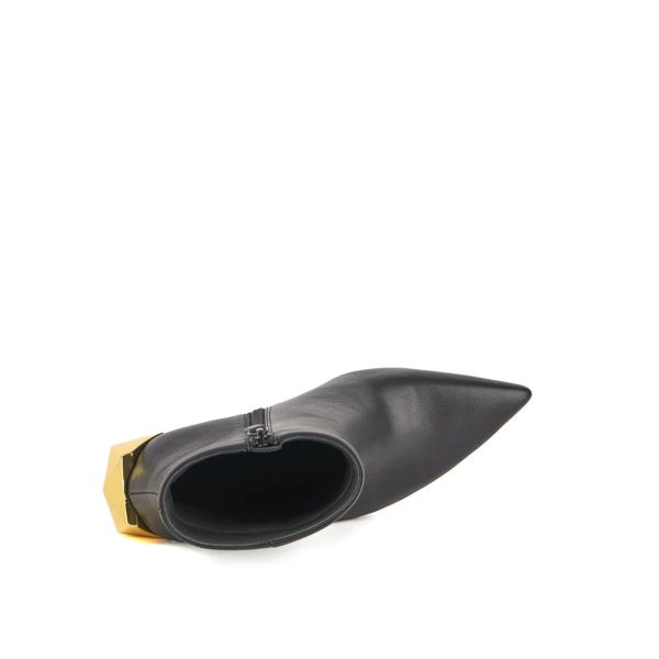 UNITED NUDE | BOTINES MUJER | GEM BOOTIE HI BLACK + GOLD | NEGRO Online Sale