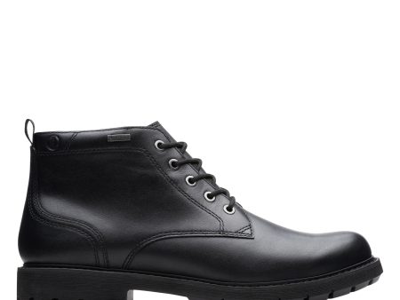 CLARKS | BOTINES HOMBRE | BATCOMBE MIX GTX BLACK LEATHER | NEGRO For Discount