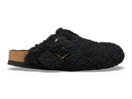 BIRKENSTOCK | SANDALIAS MUJER | BOSTON BIG BUCKLE SHEARLING | NEGRO | M MEDIUM Discount