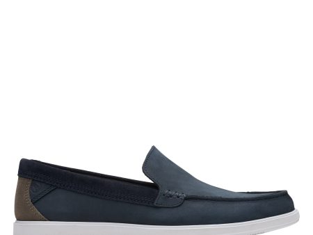 CLARKS | MOCASINES HOMBRE | BRATTON LOAFER NAVY NUBUCK | AZUL Fashion