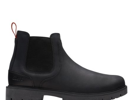 CLARKS | BOTINES CHELSEA HOMBRE | ROSSDALE TOP BLACK LEATHER | NEGRO For Sale