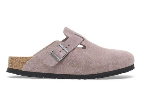 BIRKENSTOCK | SANDALIAS MUJER | BOSTON SUEDE LEATHER FADED PURPLE | LILA Fashion